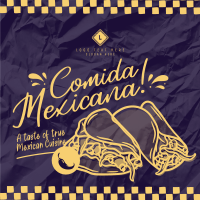 Comida Mexicana Instagram Post Design