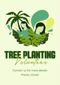 Minimalist Planting Volunteer Flyer