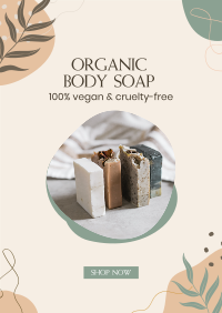 Organic Body Soap Poster