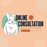 Online Consult for Pets Instagram Post