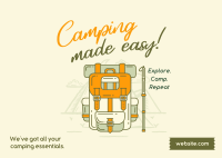 Camping made easy Postcard