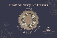 Custom Made Embroidery Pinterest Cover Design