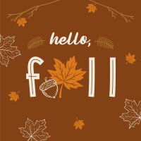 Hello Fall Greeting Linkedin Post