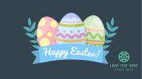 Colorful Easter Egg Banner Facebook Event Cover