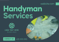 Corporate Handyman Services Postcard Design