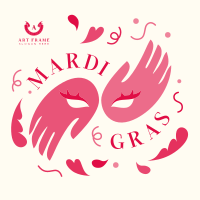 Mardi Gras Carnival Instagram Post Image Preview