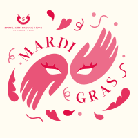 Mardi Gras Carnival Instagram Post Image Preview