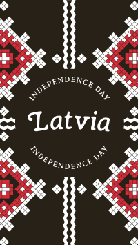 Traditional Latvia Independence Instagram Story