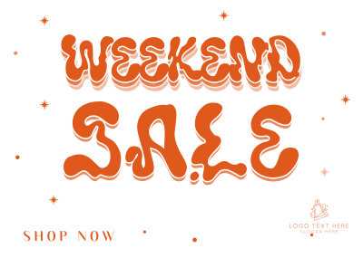Special Weekend Sale Postcard Image Preview