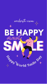 Be Happy And Smile Facebook Story