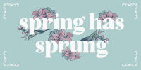 Vintage Floral Spring Twitter Post