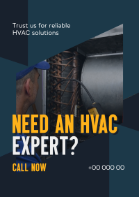 Reliable HVAC Solutions Flyer Design