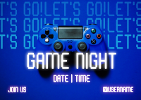 Game Night Console Postcard