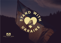 Stand with Ukraine Postcard