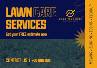 Professional Lawn Services Postcard