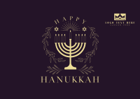 Happy Hanukkah Postcard