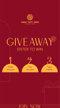 Simple Giveaway Instructions Facebook Story