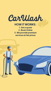 Easy Carwash Booking Facebook Story