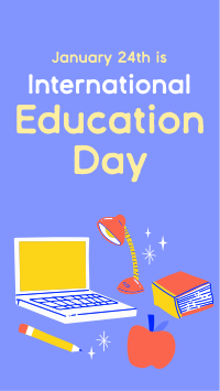 Cute Education Day Instagram Story