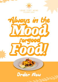 Fun Trendy Food Quotes Poster