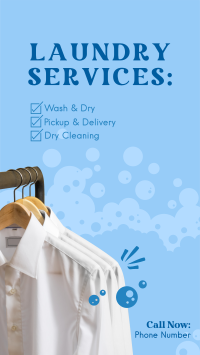 Laundry Services List Instagram Story