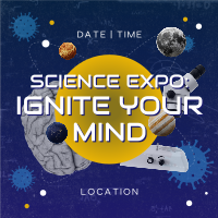 World Science Day Expo Instagram Post Design