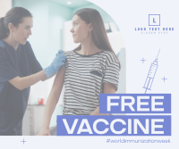 Free Vaccine Week Facebook Post