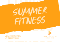 Getting Summer Fit Postcard