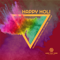 Holi Color Explosion Linkedin Post