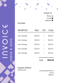 Simple Abstract Invoice