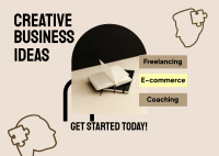 Business Idea Suggestions Postcard