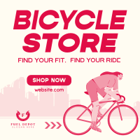 Modern Bicycle Store Instagram Post Image Preview