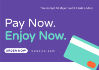 Seamless Online Payment Postcard