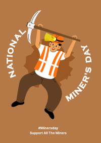 Jumping Miner Poster