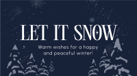 Minimalist Snow Greeting Animation