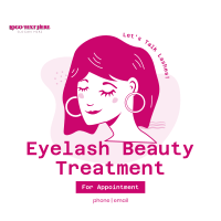 Eyelash Treatment Instagram Post Design