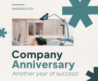 Minimalist Company Anniversary Facebook Post