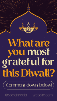 Diwali Gratefulness Tradition Instagram Story