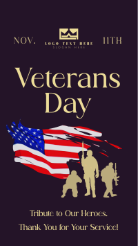 Commemorative Veterans Day Instagram Reel Design