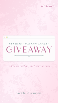 Elegant Chic Giveaway Facebook Story