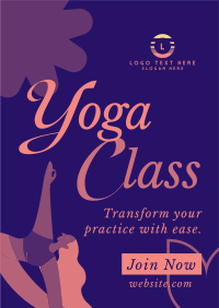 Trendy Yoga Class Flyer