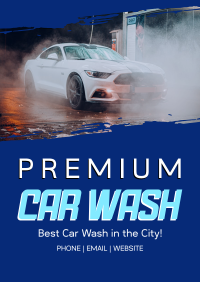 Premium Car Wash Poster