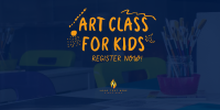 Art Class For Kids Twitter Post