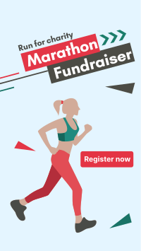 Marathon for Charity Instagram Story Design