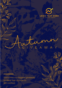 Leafy Fall Grunge Flyer