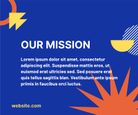 Our Mission Modern Contemporary Facebook Post