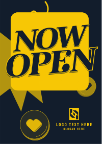 Retro Now Open Flyer