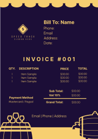 Craft Brewery Invoice