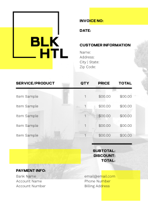 BLK HTL Invoice Image Preview