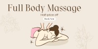 Body Massage Promo Twitter Post